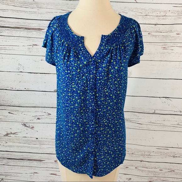 Faded Glory Tops - Faded Glory Pixie shirt summer floral unique
